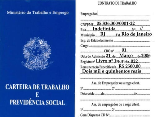 Registro em CTPS